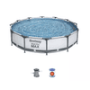 Piscina bestway redonda 6.473 lts c/estructura metalica366 x 76 cm steel pro max ref 56416