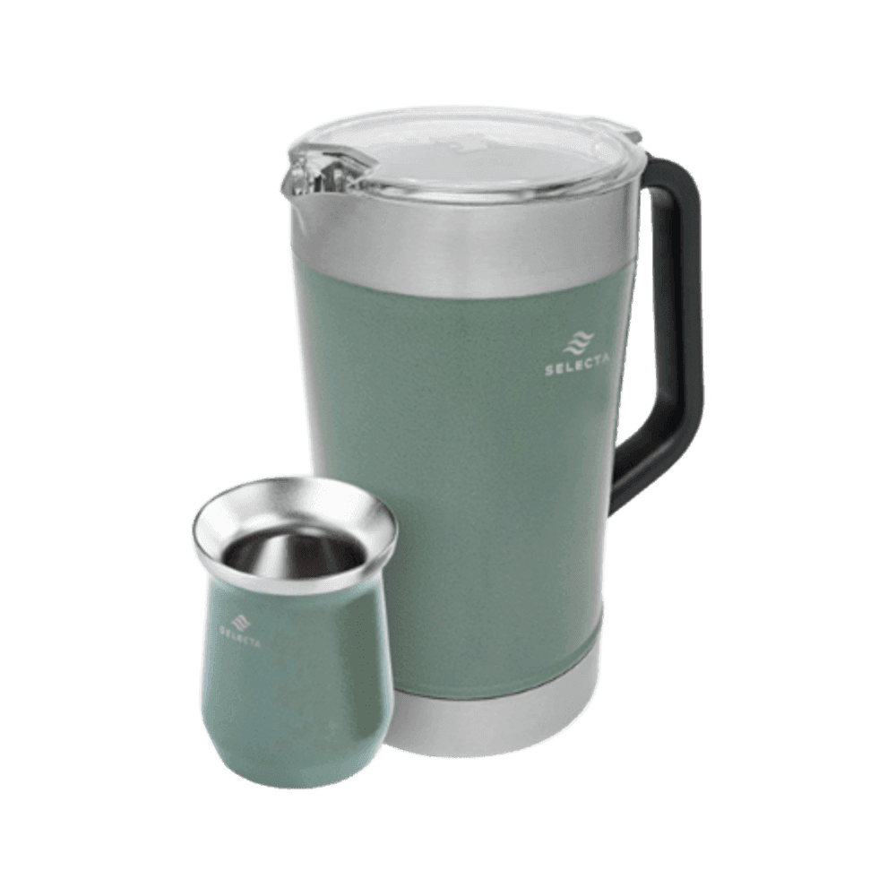 SET JARRA 1.9L + MATE 330ML A.INOX VERDE SELECTA 115100-08