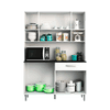 Kit de cocina gabi blanco Cobrasa - rovere/amendoa