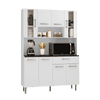 Kit de cocina gabi blanco Cobrasa - rovere/amendoa