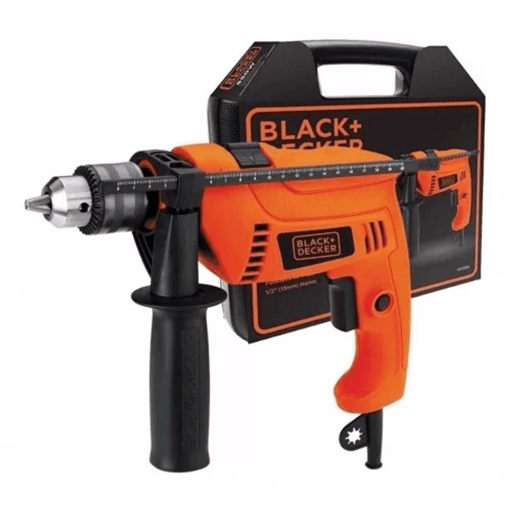 TALADRO BLACK+DECKER HD555K CON MALETIN 13MM 550W 12746