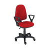 SILLA GIRATORIA ROJA PATAS NEGRAS  STHE3206FR MECAL MUEBLES