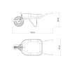 CARRETILLA TRAMONTINA LIVIANA R/INFLABLE  TA77704/432 14163