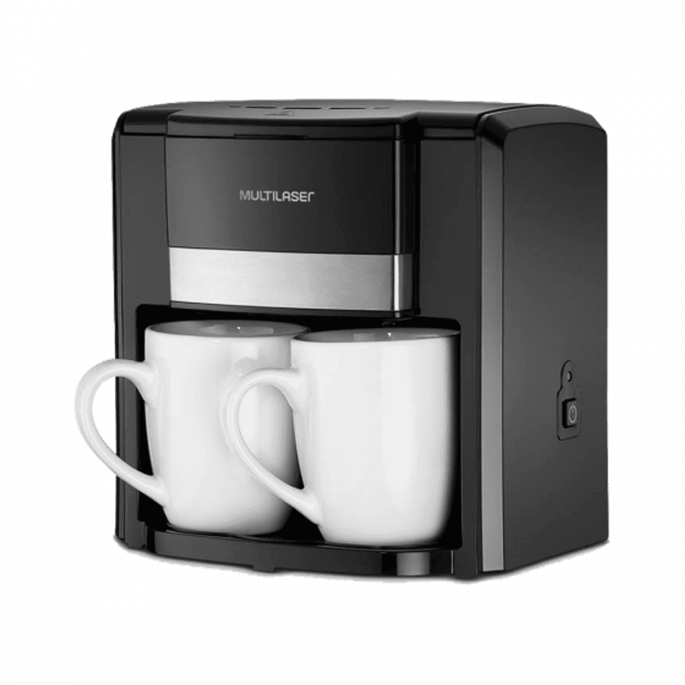 CAFETERA MULTILASER GOURMET 2 TAZAS NEGRO BE010 450W 220V REF 77019 14846