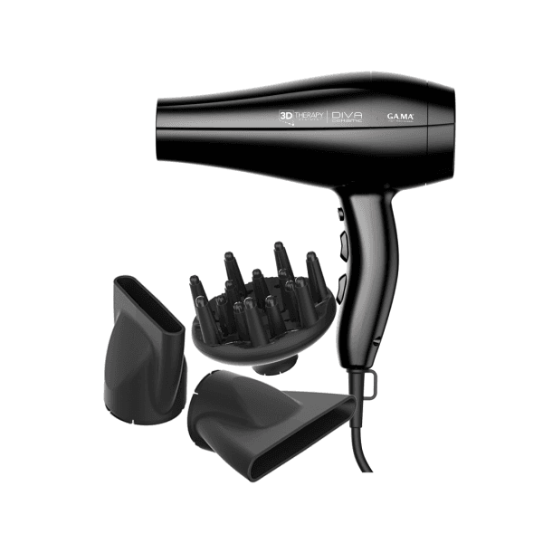 SECADOR DE PELO GA.MA DIVA 3D THERAPY NEGRO 220V 914-3683