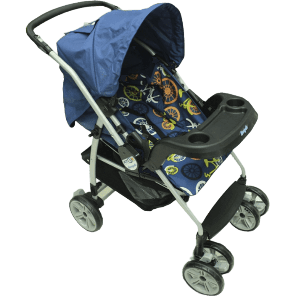 CARRITO P/BEBE C/BABY SEAT BURIGOTTO AZUL FERZA 17171