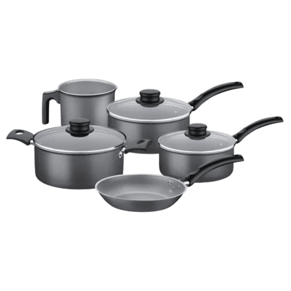 JUEGO DE OLLAS TRAMONTINA 5PZAS TURIM NEGRO 20298/661 17395