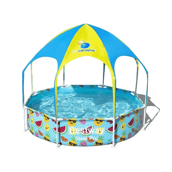 PISCINA BESTWAY 1688LTS C/ESTR METALICA Y PARASOL STEEL PRO 56432