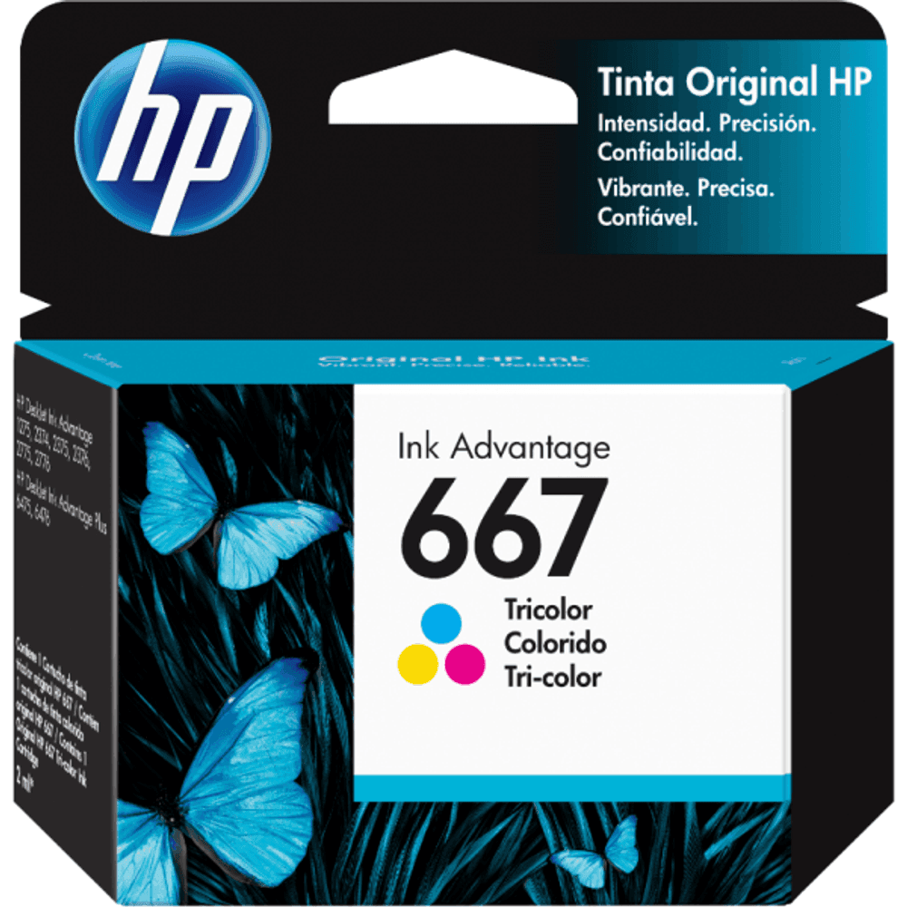 TINTA HP 667 A COLOR 19587