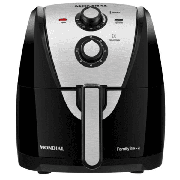 Freidora air fryer mondial 4l family matte black afn-40-bfs 220v