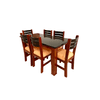 JUEGO DE COMEDOR MILANO 6 SILLAS BORDO CBC MUEBLES