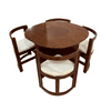 JUEGO DE COMEDOR ALASKA C/4 SILLAS CBC
