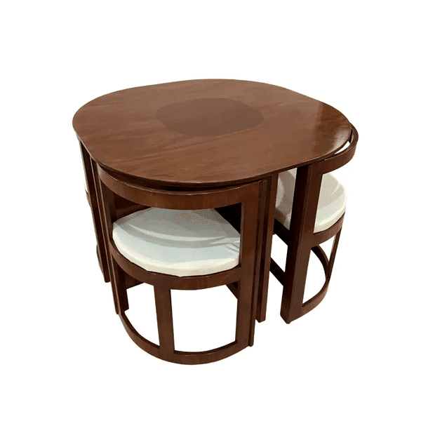 JUEGO DE COMEDOR ALASKA C/4 SILLAS CBC
