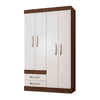 Ropero recife 4p amendoa off white Cobrasa