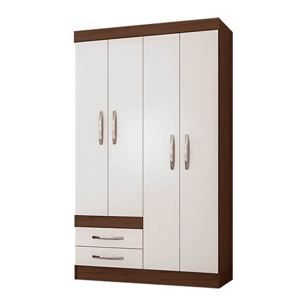 Ropero recife 4p amendoa off white Cobrasa