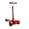 MONOPATIN SCOOTER KING ROJO C/ CASCO,ANTIFAZ,ESCUDO Y HOPPIE MOVELMAX