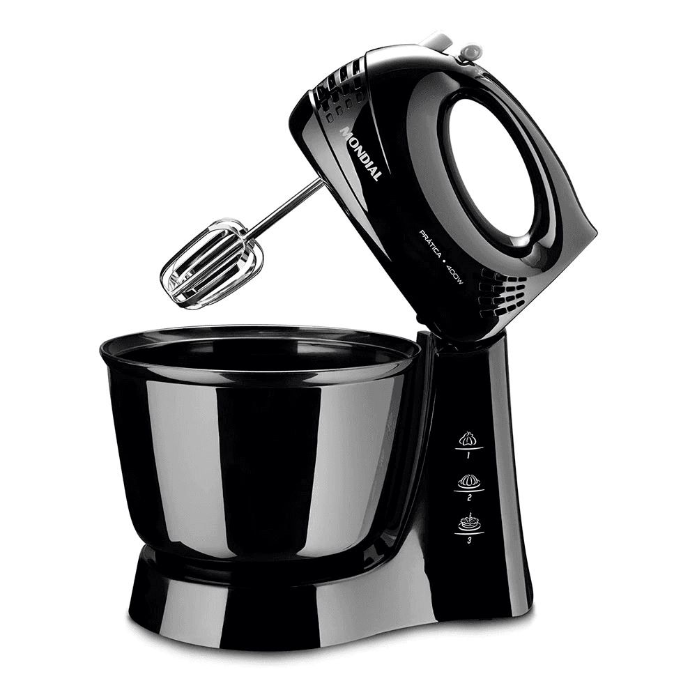 BATIDORA MONDIAL 3.6LTS PRACTICA 3VEL 400W NEGRO B-44-B 21808