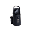 KIT TERMO INDIO 2.5LTS CUERO + GUAMPA  + BOMBILLA ALPACA PICO ANCHO NEGRO GRANEADO 3246864
