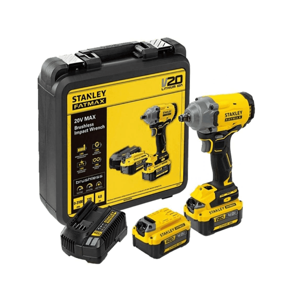 ATORNILLADOR IMPACTO STANLEY BATERIA 20V SBI810 C/BATERIA + CARGADOR + MALETIN B066237 23764