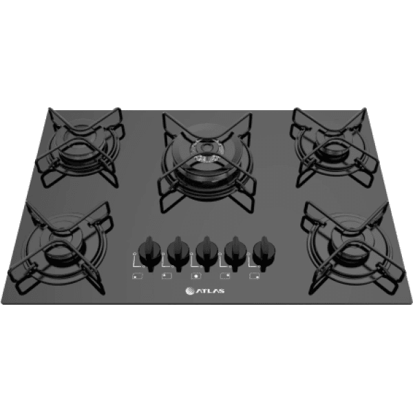 COCINA ANAFE ATLAS 5H COOKTOP AGILE UP NEGRO 300001511