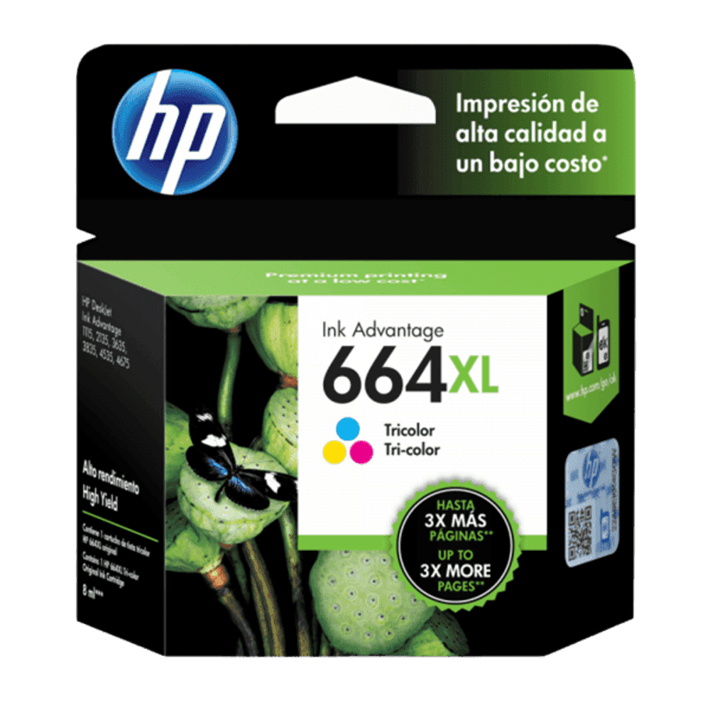 CARTUCHO HP 664 COLORES XL 24070