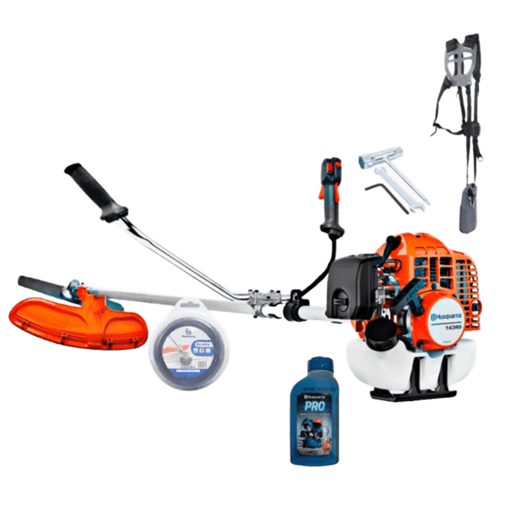 DESMALEZADORA HUSQVARNA 2.1HP 143RII USO PROFESIONAL + ARNES+ ACEITE+ LENTES 24449