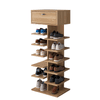 ZAPATERO 10E 10 ESTANTES Y 1 CAJON OAK MOVELMAX