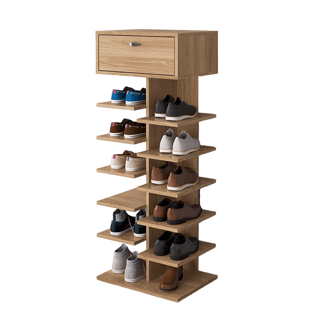 ZAPATERO 10E 10 ESTANTES Y 1 CAJON OAK MOVELMAX 24789