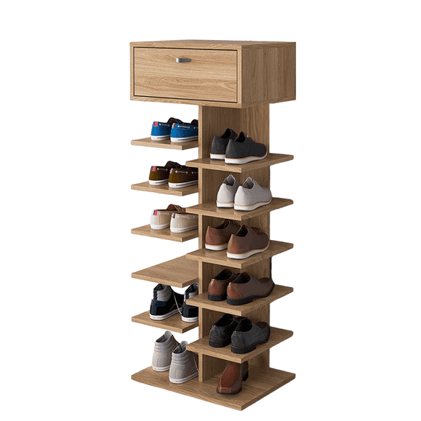 ZAPATERO 10E 10 ESTANTES Y 1 CAJON OAK MOVELMAX