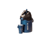 Kit termo indio 2.5lts simil cuero + guampa azul marino 3247465