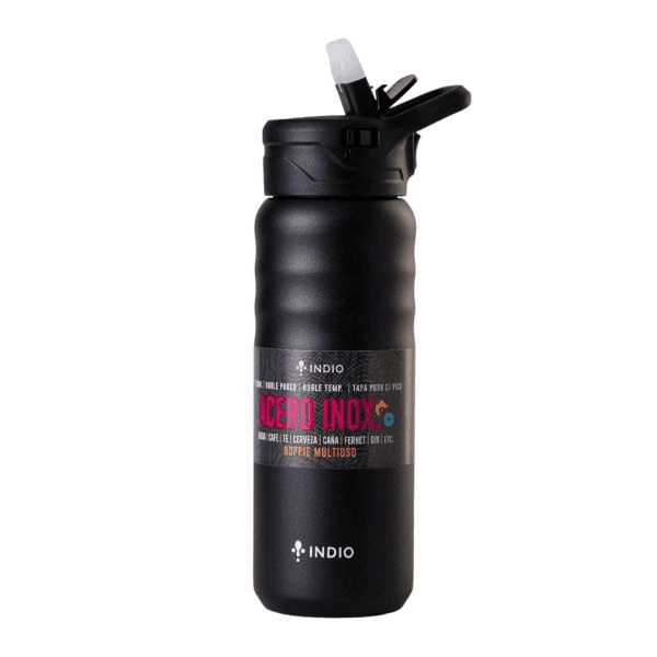 Hoppie indio 710ml Acero inox tapa pushc/pico negro 3248080