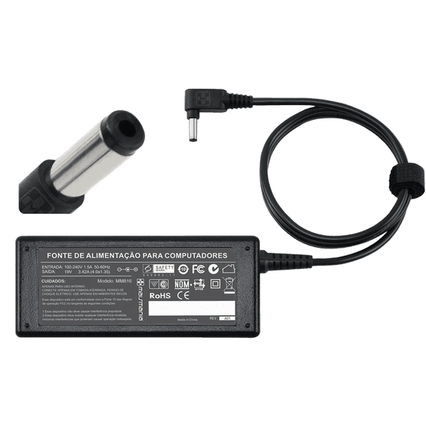 CARGADOR P/NOTEBOOK ASUS 19V 3.42A 4.0 25860