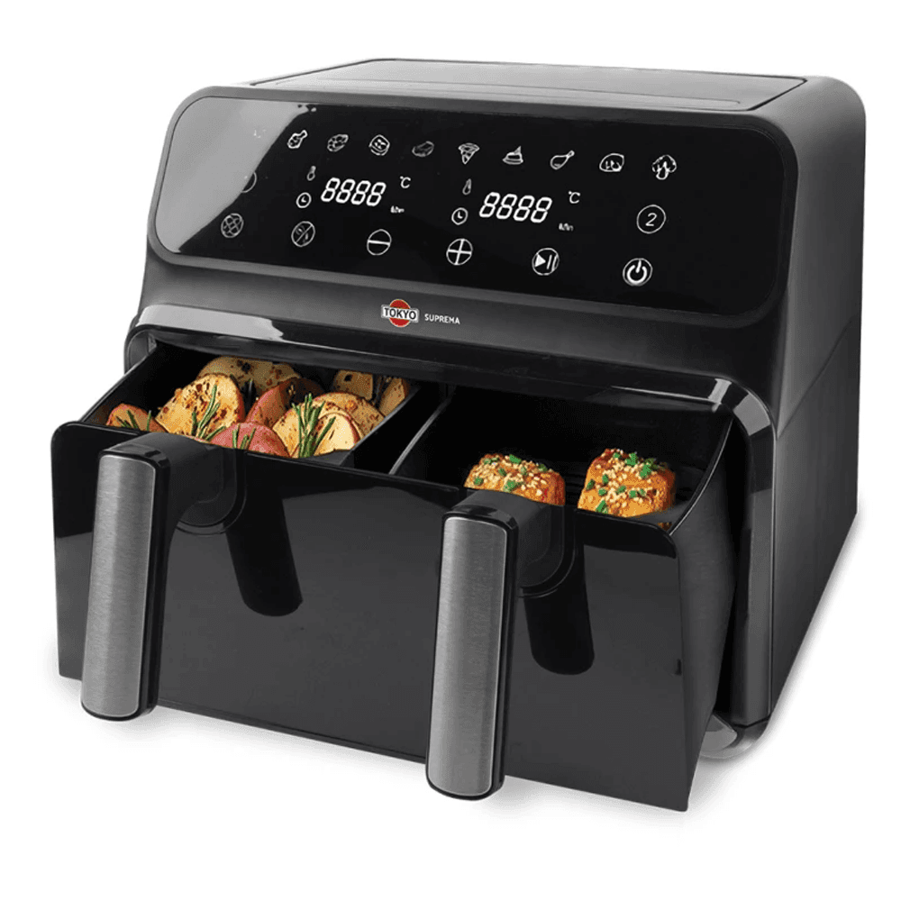 AIR FRYER TOKYO SUPREMA 10L DOBLE CANASTA C/ DIVISOR EXTRAIBLE T2962 26778
