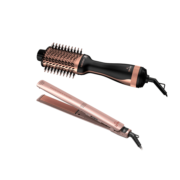 COMBO GA.MA CEPILLO + PLANCHITA KERATION 900-7178