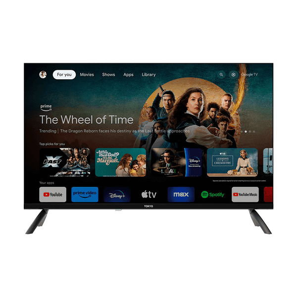 Tv tokyo 32" smart google tv hd frameless c/ chromecast incluido t3003