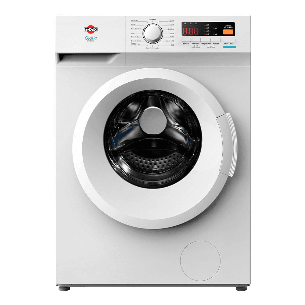 LAVARROPAS AUTOMÁTICA TOKYO CECILIA INVERTER 8KG 1400RPM T2976 27906