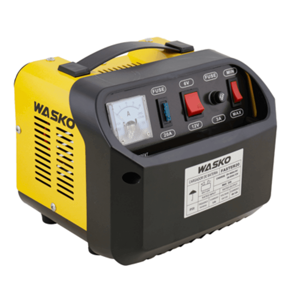 CARGADOR DE BATERIA WASKO FASTER20 20A 6-12V 220V 28198