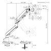 SOPORTE HIDRÁULICO PARA MONITOR A GAS RC-4C1 UNIQUE