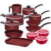 JUEGO DE OLLAS TRAMONTINA 12PIEZAS ROJO T27899V 490