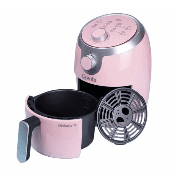 FREIDORA ELECTRICA QUANTA 2LTS MINITASTY 200° 1000W 220V ROSA QTAF230