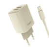 CABEZA CARGADOR ECOPOWER USB 2/TIPO-C EP-7027 31027