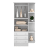 Ropero 2 puertas 3 cajones 825 qmovi blanco abba