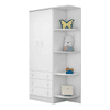 Ropero 2 puertas 3 cajones 825 qmovi blanco abba