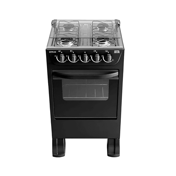 Cocina jota 4 hornallas sirius negro