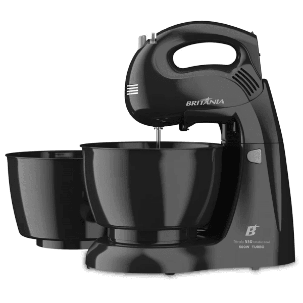 Batidora britania perola 550 double bowl 500w negro 9157
