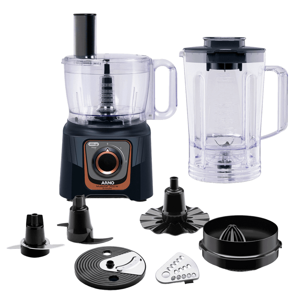 PROCESADOR ARNO MULTICHEF 7 EN 1 MOD DO165HB2 NEGRO 700W A551 32090