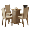 JUEGO DE COMEDOR ALITA TAP VIDRIO 4 SILLAS 53325Z2A 42917G4XTPER