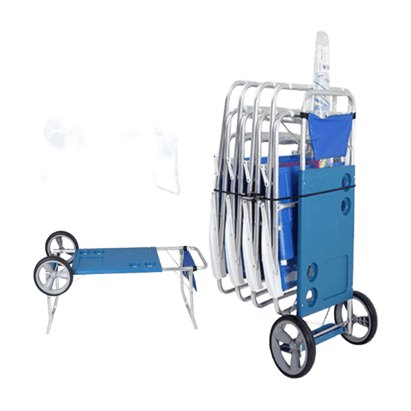 PORTA SILLAS MOR CON RUEDAS M02495