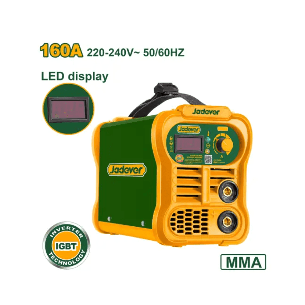 SOLDADOR INVERTER JADEVER CAJA MMA 200A IGBT 32961