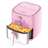 FREIDORA AIR FRYER THALIA 6.1L ELECTROBRASS 1900W TIMER 60MIN 200*C TLAF-61 ROSADO 33176